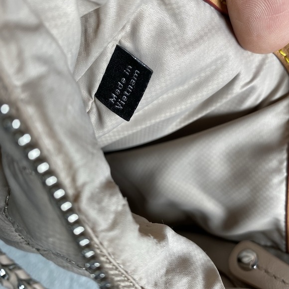 MZ WALLACE Crosby Go Quilted Crossbody Bag In Mushroom Silver Removable Straps - Picture 16 of 16